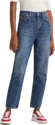 GANT Vintage Straight Leg Katoenen Jeans - Dames - Regular Fit Jeans - Blauw - W32 - Katoen - Jeans