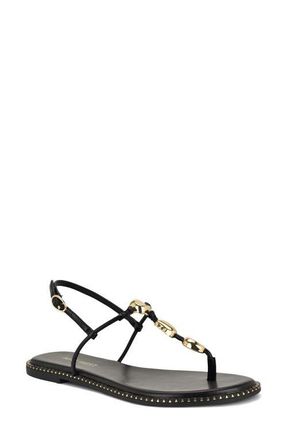 Nine West Derika T-Strap Sandal in Black at Nordstrom, Size 7.5