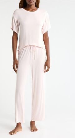 Nordstrom Moonlight Eco Easy Rib Pajamas in Pink Loft at Nordstrom, Size X-Small
