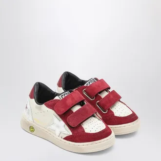 Golden Goose Ball Star Sneakers in Wei&szlig;/Rot