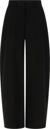 Emma & Gaia Wijde Broek - Dames - Broeken - Zwart - Maat: S