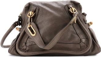 Chlo&eacute; Paraty Top Handle Bag Leather Medium satchel - Bruin