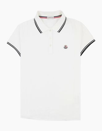 Moncler Womens Moncler Women Magila Monica Polo White 034 - Size: 18/16