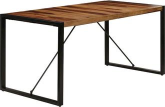 vidaXL Dining Table 63x31.5x29.5 Solid Sheesham Wood, 247419
