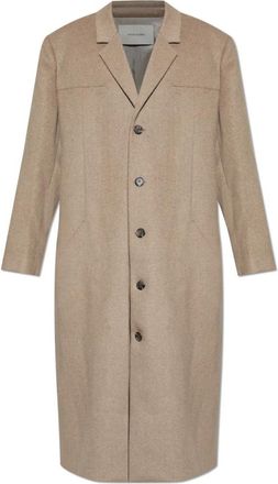 Entire studios Wollen jas - unisex - Mantel - Beige - L - Wol - Jassen