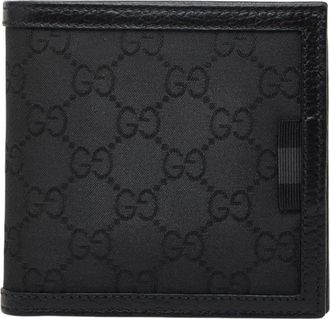 Gucci Black Nylon Wallet (Bi-Fold) (Pre-Owned)