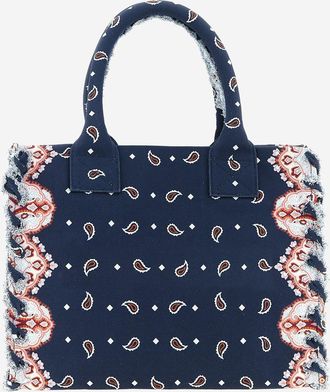 Pinko Womens Shopper Bag Cotton Multicolour Handbags Hand