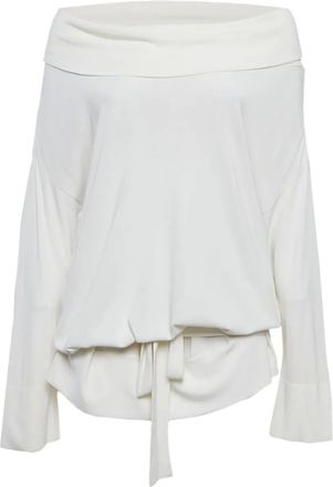 Max Mara Top con nodo - Bianco