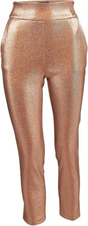 Elisabetta Franchi Pre-owned metallic lurex broek - Roze