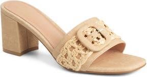 New York & Company Lana Slide Sandal in Natural at Nordstrom Rack, Size 6.5