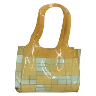 Chanel Pre-owned Handbags, female, Multicolor, Size: ONE SIZE Pre-owned Vintage Vinyl Tote Bag