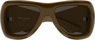 Saint Laurent Sunglasses Sl 902 Howl 006 Brown/Dark Brown Unisex