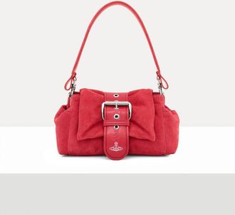 Vivienne Westwood Hazel Treasure Handbag Leather Coral