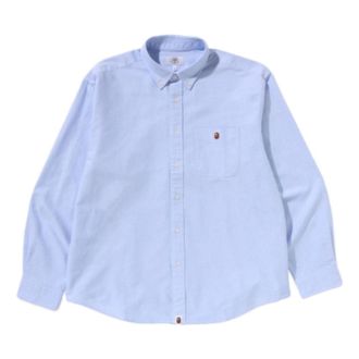 A Bathing Ape One Point Oxford LS Shirt Sax 1L80-131-002-SAX