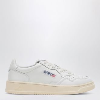 Autry Sneakers Medalist Low in pelle bianca/verde