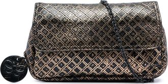 Bottega Veneta Pre-owned Bottega Veneta Metallic Calfskin Intrecciomirage Chain Flap Crossbody Ladies VRPBHDN8JJU2J4JK