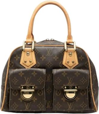 Louis Vuitton Pre-owned Handbags, female, Brown, Size: ONE SIZE Pre-owned Vintage Fabric Handbag