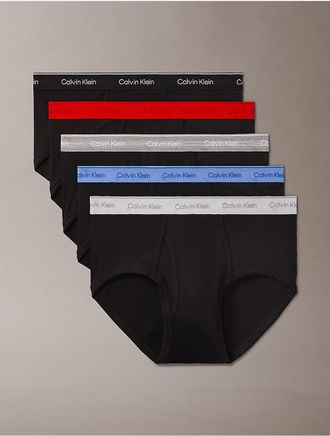 Calvin Klein Mens Cotton Classics 5-Pack Brief - Blue - XL