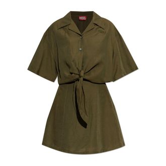 Diesel Shirt Dresses, female, Green, Size: 3XS D-Stall Dress