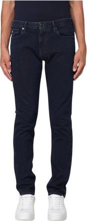 Emporio Armani Slim-fit Jeans, male, Blue, Size: W31 Classic Slim Fit Denim Jeans