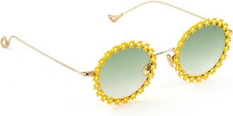 Eyepetizer Lulu Zonnebril - unisex - Zonnebrillen - Geel - 49 MM - Accessoires