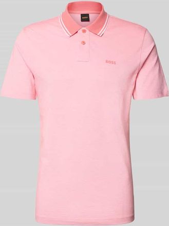 Boss Orange by Hugo Boss BOSS Orange Relaxed Fit Poloshirt aus reiner Baumwolle Modell PEOXFORDNEW in Hellrot, Gr&ouml;&szlig;e XXXL