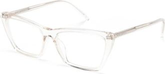Saint Laurent 737 Mica Dun Opt Optisch Montuur - Dames - Brillen - Grijs - 54 MM - Accessoires