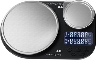 OEM Balanza De Cocina Digital De Doble Plataforma, Pesa Hasta 5 Kg Y 300 G, Balanza Digital Con Plataforma De Pesaje De Acero Inoxidable, Ideal Para Cocin