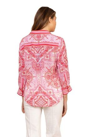 Hale Bob Fianna Silk Top in Red at Nordstrom, Size Medium
