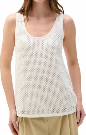 Joseph Ribkoff Embellished Knit Camisole In Vanilla