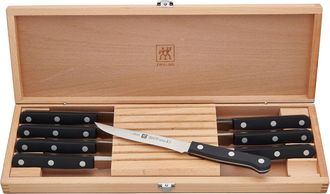 Zwilling TWIN Gourmet Classic 8-pc Steak Knife Set with Wood Case