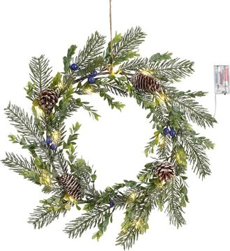 house of seasons Corona decorativa verde h7xb42xl42cm
