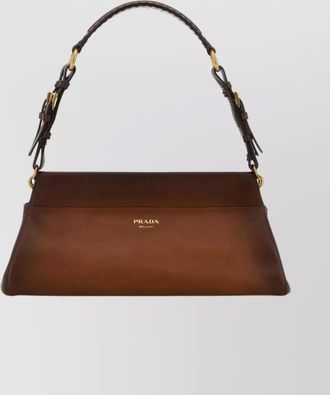 Prada soft leather shoulder bag