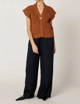 Cleobella Cuore Sweater Vest In Clay