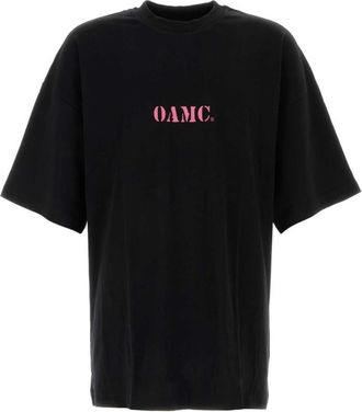 OAMC Black cotton t-shirt