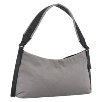 Ferragamo Pre-owned Nylon Shoulder Bag - Dames - Pre-owned - Grijs - Maat: ONE Size Nylon
