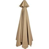 OEM Funda Para Sombrilla De 300 Cm - Toldo De Repuesto Impermeable Y Resistente A Los Rayos Uv - Compatible Con 6 Varillas - Color Marr&oacute;n Claro