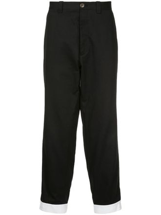 Ports V loose-fit trousers - unisex - Cotton - M - Blue