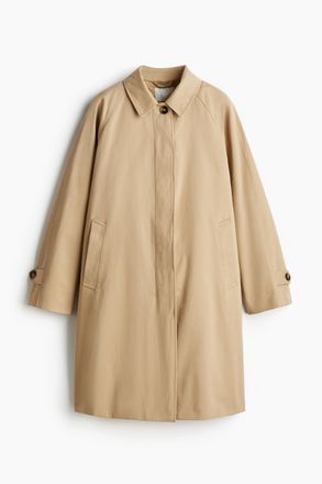 H&M Carcoat aus Baumwolltwill - Beige
