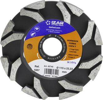 Izar Izar - Disco Diamante Hormigon Forma Copa Y Top - 1857 - 180 Mm
