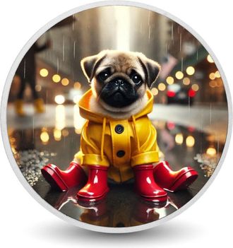 OEM Moneda De Plata De 1 Oz De City Puddle Pug