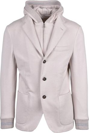 Eleventy Jassen, Heren, Beige, M, Katoen, Blazer Sfiancato