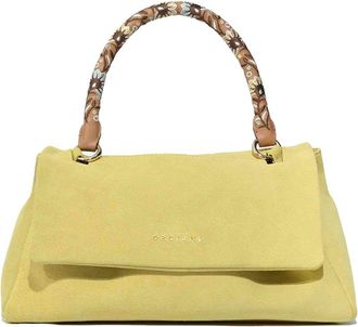 Orciani Sveva Longuette Peach Flowers Bag