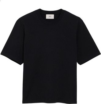 Ami HEAVY ORGANIC COTTON T SHIRT Size: XL, colour: BLACK