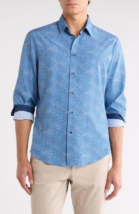 Brooklyn Brigade Elijah Long Sleeve Shirt in Navy at Nordstrom Rack, Size Xx-Large
