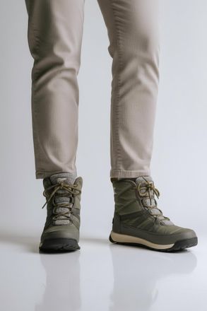 Sorel WomenS Whitney Ii Short Lace Wp Winter Boots In Stone Green, Black