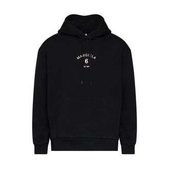 Maison Margiela Hoodies, female, Black, Size: 2XL Mannequin Print Hooded Sweatshirt
