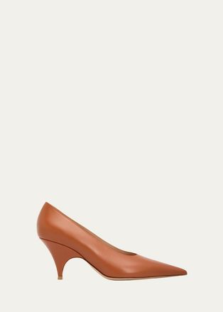 Gianvito Rossi 70mm Leather Pointed-Toe Pumps