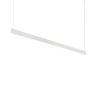 Netlighting Steel Wide LED Bar Pendant Ceiling Light White 3000K