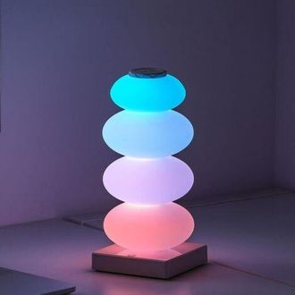 OEM L&aacute;mpara De Ambiente Rgb Con Regulador T&aacute;ctil, Moderna L&aacute;mpara De Mesa Led De 3000k + 16 Colores Cambiantes, L&aacute;mpara De Ambiente, L&aacute;mpara De Mesita De 